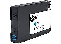 ������ ��� ���� HP 937 ������ HP 937 Cyan Ink Cartridge for HP 4S6W2NE