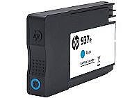 ������ ��� ���� HP 937e XL ������ HP 937e Cyan Ink Cartridge for HP 4S6W6NE